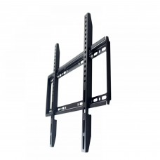 Fixed TV Wall Mount Bracket for 32–65 Inch LED LCD Flat Panel TVs, Max VESA 400x400mm, Low Profile Black Steel TV Mount, Holds up to 50 kg for Living Room, Bedroom, Office  Model RB6F