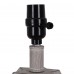 2 PCS Faux Wood Table Lamp, 40cm H White Wash Faceted Lamp for Home, Bedroom, Office - 0210621