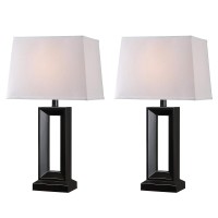 KENROY HOME 2-Pack Table Lamp, Modern Lamp with 3 Adjustable Light Settings for Home, Bedroom, Office - KH11915