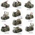 BeeBeeRun Take Apart Toy, 10-in-1 Military Vehicle Toy, DIY STEM Building Construction Toy for Kids - QL5101C