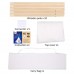 OUTREE Kids Teepee Tent, 47"D x 65"H Natural Cotton Canvas Tent with 5 Wooden Poles, Carry Bag for Kids Indoor Outdoor Play