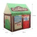 Kids Play Tent, 100 x 70cm Clubhouse Tent Playhouse with Roll-Up Door and Windows for Indoor, Outdoor (Green)