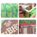 Kids Play Tent, 100 x 70cm Clubhouse Tent Playhouse with Roll-Up Door and Windows for Indoor, Outdoor (Green)