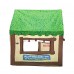 Kids Play Tent, 100 x 70cm Clubhouse Tent Playhouse with Roll-Up Door and Windows for Indoor, Outdoor (Green)