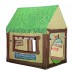 Kids Play Tent, 100 x 70cm Clubhouse Tent Playhouse with Roll-Up Door and Windows for Indoor, Outdoor (Green)
