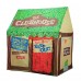 Kids Play Tent, 100 x 70cm Clubhouse Tent Playhouse with Roll-Up Door and Windows for Indoor, Outdoor (Green)