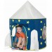 Kids Rocket Spaceship Tent, Foldable Pop Up Tent with Storage Bag for Babies. Kids, Indoor, Outdoor (Blue)