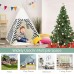 Teepee Tent for Kids Foldable Children Play Tent for Girl and Boy with Mat for Indoor Outdoor (Stripe)