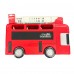 Fire Truck Theme Double-Decker Toy Bus – Interactive Vehicle Toy for Kids Ages 3+, with Removable Ladder & Steering Wheel, Red Model 265-1