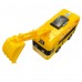  Excavator Theme  Toy Bus with Excavator Arm, Interactive Kids Play Set with Realistic Steering Wheel Sound Effects and Storage Space for Kids Ages 3+ Yellow Model 265-2