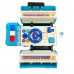 Police Theme Toy Bus with Interactive Play Features Removable Siren & Steering Wheel, Blue - Educational Emergency Vehicle Toy for Kids Ages 3+ Model 265-5