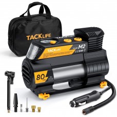 Tacklife M2 12V DC Digital Auto Tire Inflator with LCD Display, LED Light, Carrying Bag