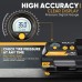Tacklife M2 12V DC Digital Auto Tire Inflator with LCD Display, LED Light, Carrying Bag (Yellow)
