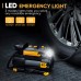 Tacklife M2 12V DC Digital Auto Tire Inflator with LCD Display, LED Light, Carrying Bag (Yellow)