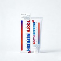 Tooth Refresh Toothpaste Gentle Daily Oral Care Paste for Fresh Breath, Surface Stain Cleaning & Clean Feeling Mint-Style Toothpaste for Adults, Home, Travel & Everyday Brushing, 100g Model E092-5