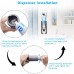 UV Toothbrush Holder, Toothpaste Dispenser with 5 Toothbrush Sterilizer Holder Wall For Household Bathroom