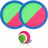 Toss and Catch Ball Set Hand Straps 19 cm Outdoor Family Game