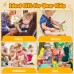  Toddler LED Busy Board | Wooden Montessori Sensory Toy with Light Switches, Buttons, Cords, Key & Plug | Portable Travel Activity Board for Kids, Fine Motor Play