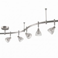 Track Lighting, 5 Adjustable Heads, Curved Rail for Living Rooms Track Lighting, 5 Adjustable Heads, Curved Rail for Living Rooms