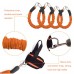 Resistance Bands Training Set  40 lb Stackable Basketball Jump Trainer with Waist Belt, Hand Straps, Ankle Cuffs & Elastic Cords for Speed, Agility, Boxing, MMA & Home Workouts