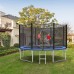 Toytexx Outdoor Trampoline Set for Adults & Kids with Safety Enclosure Net & Spring Pad Jumping Mat 6FT/8FT/10FT/12FT/14FT/16FT