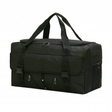 Large Travel Duffel Backpack Bag, 67 cm Black Convertible Weekender Luggage with Top Handles, Multiple Pockets, Side Zipper Storage for Gym, Road Trips, Camping and Overnight Travel