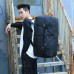 Large Travel Duffel Backpack Bag, 67 cm Black Convertible Weekender Luggage with Top Handles, Multiple Pockets, Side Zipper Storage for Gym, Road Trips, Camping and Overnight Travel