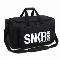 Travel Duffel Bag Front Zip Pocket, Wide-Open Interior, Detachable Shoulder Strap, Fold-Flat Design, 46 x 26 x 25 cm  Gym, Weekend, Sneaker Storage