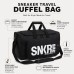 Travel Duffel Bag Front Zip Pocket, Wide-Open Interior, Detachable Shoulder Strap, Fold-Flat Design, 46 x 26 x 25 cm Gym, Weekend, Sneaker Storage Travel Duffel Bag Front Zip Pocket, Wide-Open Interior, Detachable Shoulder Strap, Fold-Flat Design, 46 x 26 x 25 cm Gym, Weekend, Sneaker Storage