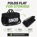Travel Duffel Bag Front Zip Pocket, Wide-Open Interior, Detachable Shoulder Strap, Fold-Flat Design, 46 x 26 x 25 cm Gym, Weekend, Sneaker Storage Travel Duffel Bag Front Zip Pocket, Wide-Open Interior, Detachable Shoulder Strap, Fold-Flat Design, 46 x 26 x 25 cm Gym, Weekend, Sneaker Storage