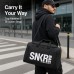 Travel Duffel Bag Front Zip Pocket, Wide-Open Interior, Detachable Shoulder Strap, Fold-Flat Design, 46 x 26 x 25 cm Gym, Weekend, Sneaker Storage Travel Duffel Bag Front Zip Pocket, Wide-Open Interior, Detachable Shoulder Strap, Fold-Flat Design, 46 x 26 x 25 cm Gym, Weekend, Sneaker Storage