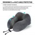 Travel Neck Pillow Memory Foam U-Shaped Neck Pillow with Washable Cover, Adjustable Drawstring, Soft Plush Support Grey Travel Pillow for Airplane, Car, Train, Office & Home Rest Travel Neck Pillow Memory Foam U-Shaped Neck Pillow with Washable Cover, Adjustable Drawstring, Soft Plush Support Grey Travel Pillow for Airplane, Car, Train, Office & Home Rest