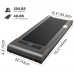 Under Desk Treadmill, 43.3" x 15.3" Running Belt Walking Pad with LED Display, Remote Control, 1-6 km/h Speed for Home, Office, Indoor Exercise - XM-C2