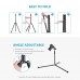 79 Inch/ 200cm Adjustable and Foldable Aluminium Alloy Light Stand Photography Tripod with Carry Bag