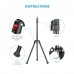 79 Inch/ 200cm Adjustable and Foldable Aluminium Alloy Light Stand Photography Tripod with Carry Bag