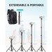 Phone Tripod, 55.9" Inch Extendable Selfie Stick Tripod with Bluetooth Remote & Carrying Bag for Smartphone, iPhone, Camera, GoPro - CY018