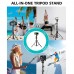 Phone Tripod, 55.9" Inch Extendable Selfie Stick Tripod with Bluetooth Remote & Carrying Bag for Smartphone, iPhone, Camera, GoPro - CY018