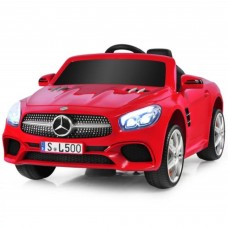 2024 UENJOY 12V Mercedes-Benz SL500 Kids Ride On Car with Remote Control, Music, Horn, Spring Suspension (Red)