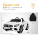 UENJOY 12V Mercedes-Benz SL500 Kids Ride On Car with Remote Control, Music, Horn, Spring Suspension, Safety Lock (White)