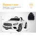 UENJOY 12V Mercedes-Benz SL500 Kids Ride On Car with Remote Control, Music, Horn, Spring Suspension, Safety Lock (White)