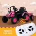 UENJOY 6V Tractor Powered Ride-On with Detachable Wagon, Remote Control, Music, Horn, Spring Suspension
