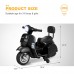 UENJOY PX150 Mini 6V Kids Ride On Electric Motorcycle Vespa Battery Powered Motor Bike with Auxiliary Wheels, LED Lights, Music, Backrest Seat, For Ages 2-4