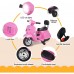 UENJOY PX150 Mini 6V Kids Ride On Electric Motorcycle Vespa Battery Powered Motor Bike with Auxiliary Wheels, LED Lights, Music, Backrest Seat, For Ages 2-4