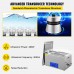 22L Professional Ultrasonic Cleaner, 40kHz Industrial Ultrasonic Cleaner with Digital Heater Timer, Cleaner Basket for Eyeglasses, Watches, Jewelry, Metal Tools - JPS-80A