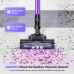 Cordless Vacuum Cleaner, 40kPa, 450W, 50-Min Runtime, Violet Cordless Vacuum Cleaner, 40kPa, 450W, 50-Min Runtime, Violet