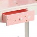 TEAMSON Vanity Table and Stool Set with Tri-Fold Mirror, Storage Drawer, Twinkle Star Print for Kids - TD-11670K