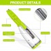 Multifunctional Vegetable Fruit Skin Peeler for Kitchen with Storage Container, Non-Slip Handle (Green)