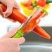 Multifunctional Vegetable Fruit Skin Peeler for Kitchen with Storage Container, Non-Slip Handle (Green)