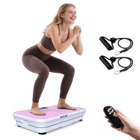 Whole Body Vibration Plate 99 Speeds, Remote & Bands Home Fitness