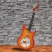Vintage Wall Clock Guitar, Decorative Classic Design Clock with Quartz Movement, Analog Dial for Home, Office, Studio Decor - 5684